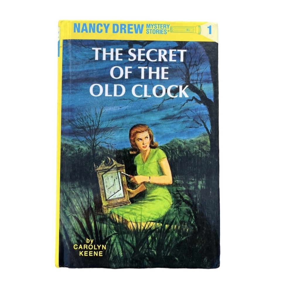 Vintage Nancy Drew #1 The Secret of the Old Clock Early Picture Dust Cover 1987